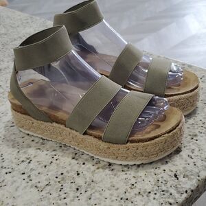 Esprit Espadrilles Platform Sandals Size 7.5